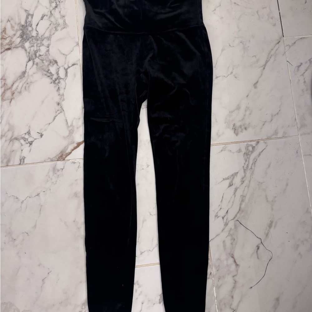 SPANX Black Women's Velvet Leggings
